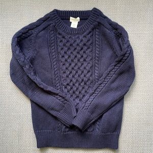 Jcrew Navy cable knit sweater
